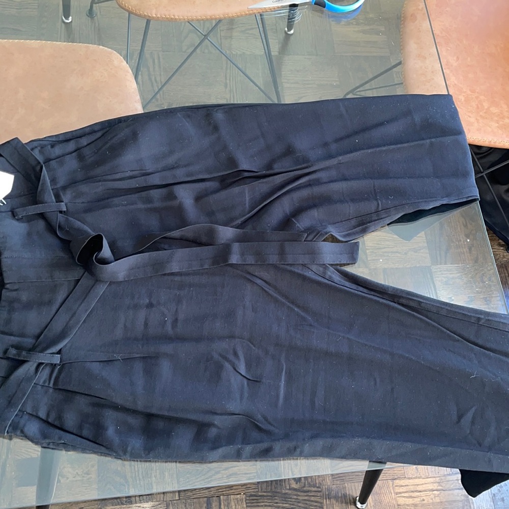 High wasted paper bag trousers